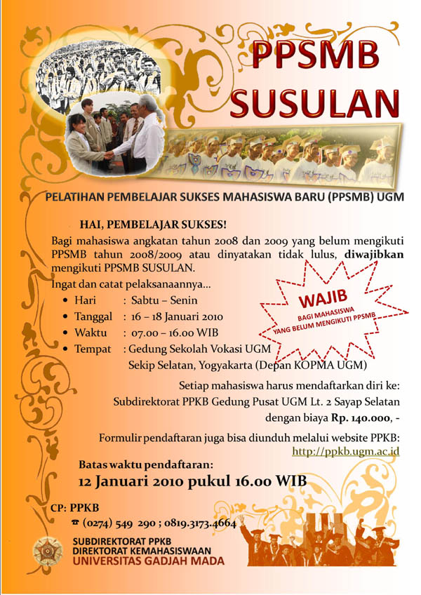 Universitas Gadjah Mada:Pelatihan Pembelajar Sukses 